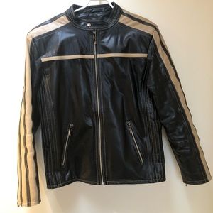 Insulated leather jacket
